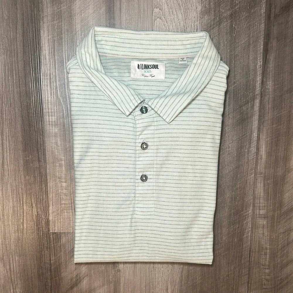 Linksoul Tempus Fugit Luxury Cotton Striped Polo - 2XL